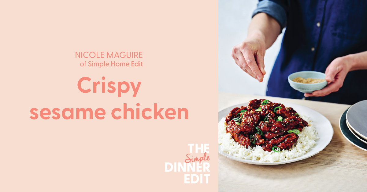 Image of Nicole Maguire's crispy sesame chicken recipe